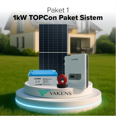 Mini Buz Dolabı Paketi Topcon Monokristalli Bağ Evi Hazır Solar (Paket 1)